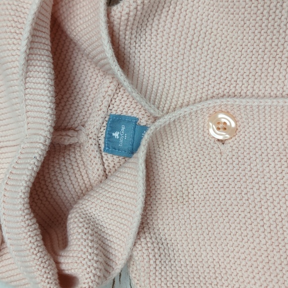Baby Gap Pink Knit Bear Jacket 12-18M - Picture 5 of 6